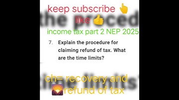 “Recovery and Refund of Tax | Most Important Theory Questions | B.Com 4th Sem Income Tax | KUK Exam