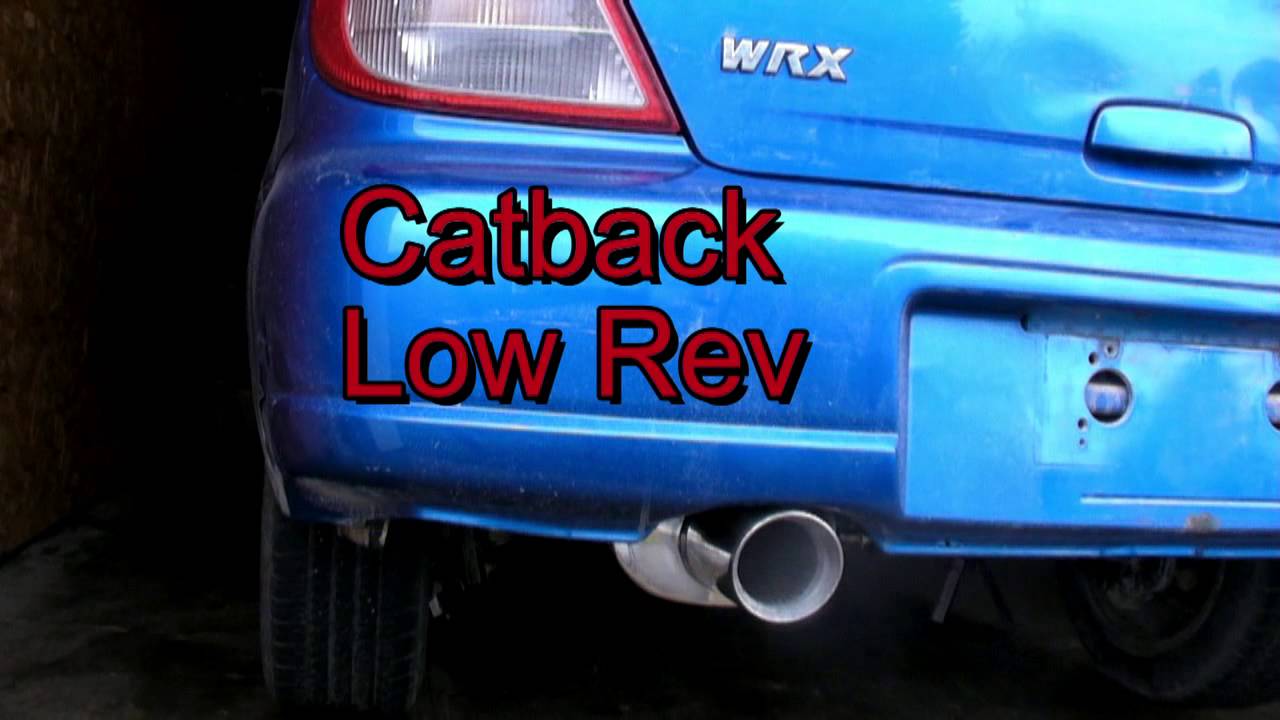 WRX No Muffler VS Catback Sound YouTube