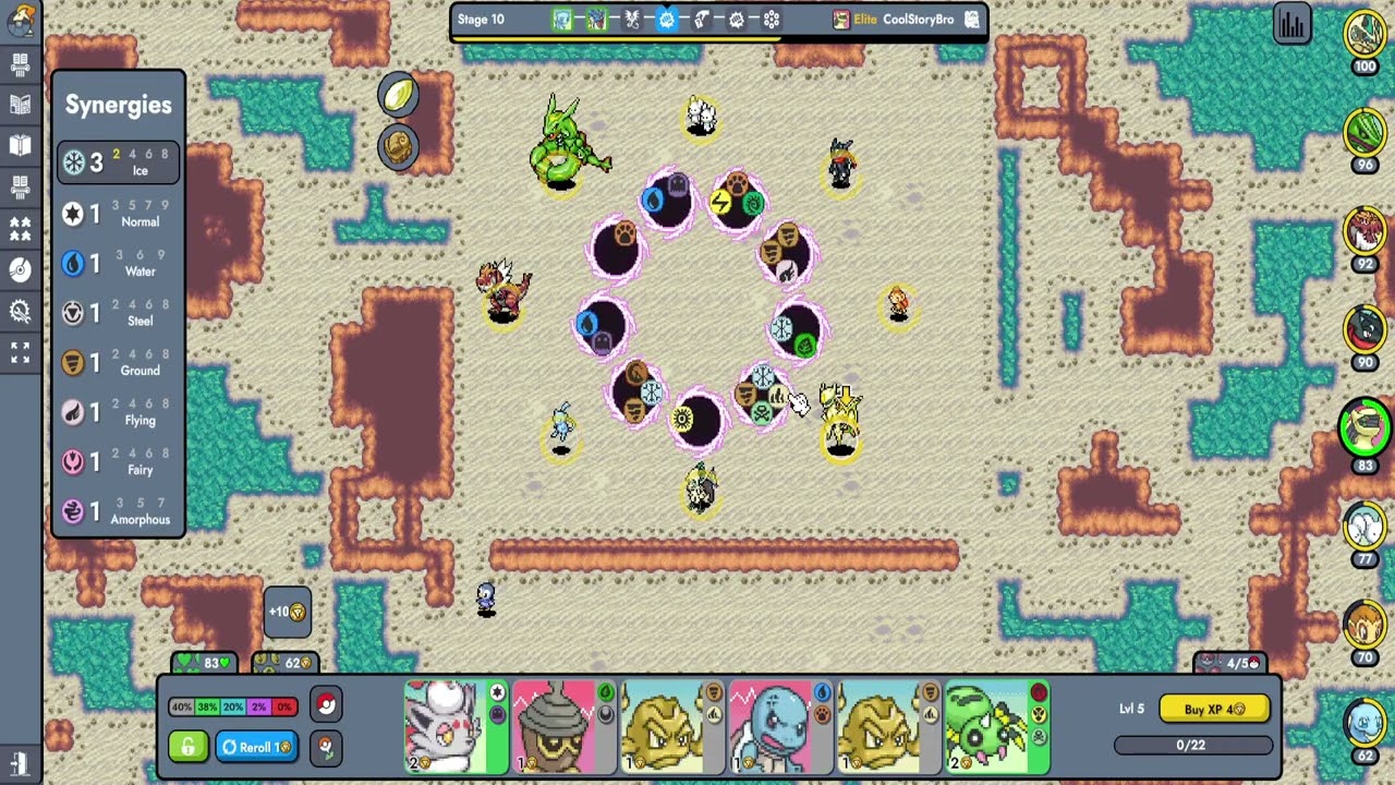 Pokemon Auto Chess - Top 100 Player - Icy and Spicy