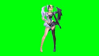 Skin Mobile Legends Lunox Twilight Goddess - Anime Green Screen Dance Cartoon No Copyright