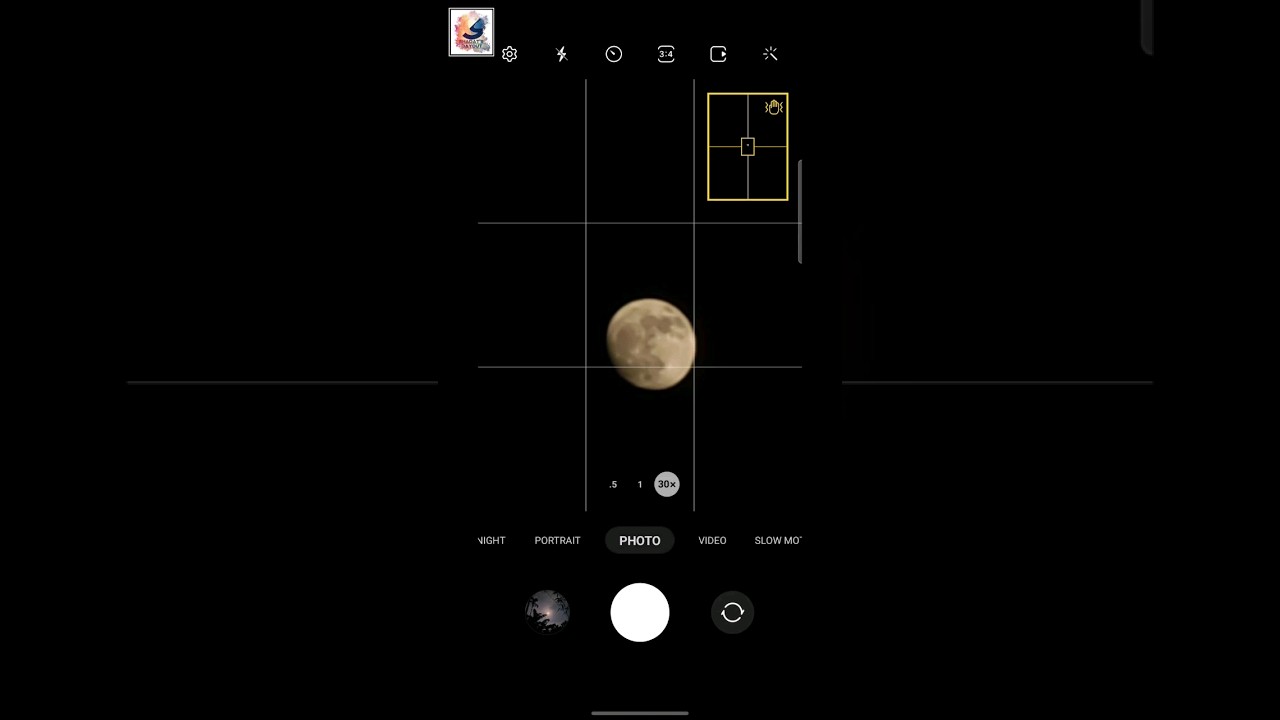 Try to Take photo the Moon 🌙 with Samsung S20FE 5G 