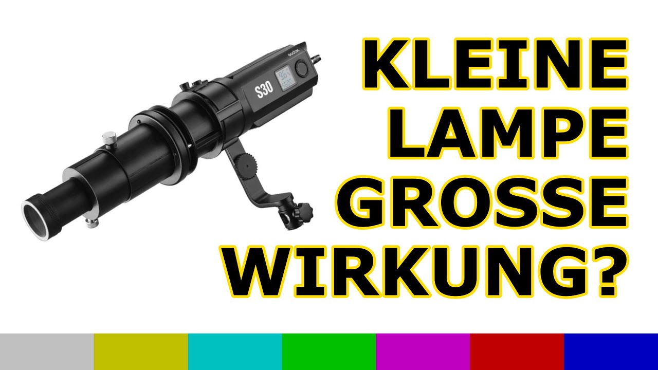 Kleine Lampe mit großer Wirkung - GODOX S30 mit Projektionslinse