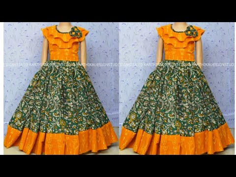 Long Frock Stitching Ideas 🤩Convert Old Sarees Into New Long Gown Designs|Latest  Dress Neck Designs - YouTube
