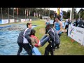 Festejos en pileta 1 - Sudamericano sub 23 de atletismo Montevideo 2014 (03a05/oct)