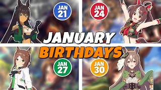 Symboli Kris S, Gran Alegria & More | January Uma Musume Birthdays