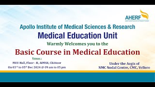 BASIC COURSE IN MEDICAL EDUCATION