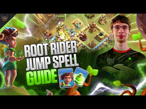 ROOT RIDER JUMP SPELL GUIDE | TOWNHALL 16 ATTACK GUIDE | CLASH OF CLANS ...