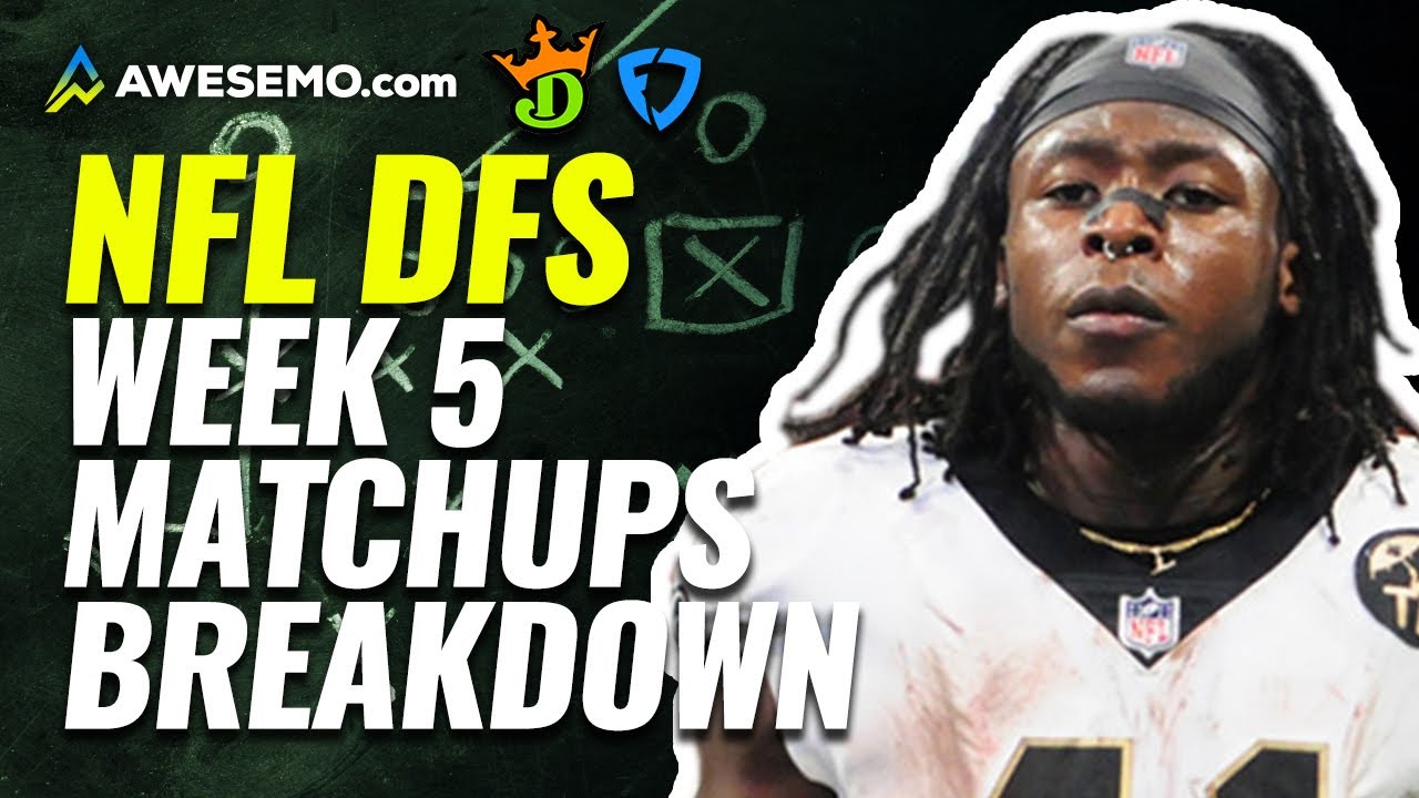 NFL DFS Matchups Breakdown Week 5 for Daily Fantasy NFL | NFL DFS ...