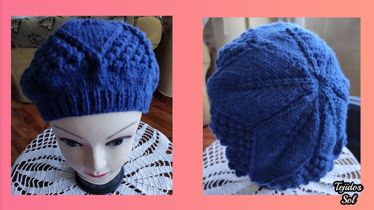 BOINA PUNTO HOJITAS Y GARBANZO