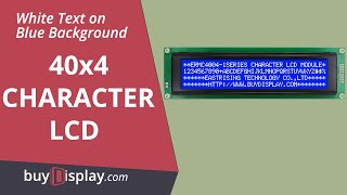 Low-Cost Blue 4004 40x4 Charcter LCD Display Module