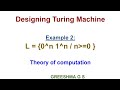 61. Design of a Turing Machine for Language L = {0^n 1^n | n ≥ 0}