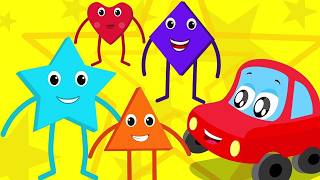 Cartoons und Kinderlieder - Formen Lied für Kinder ⭕🟦 + Mehr Lernlieder | Spaß für Kleinkinder 🌈