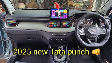 Tata 2025 new punch 👊 installation Android entertainment system activate door info sensor