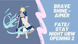 Osu Brave Shine - Aimertv Size - Fatestay Night Unlimited Blade Works Opening 2