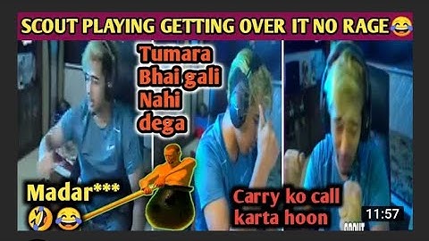 Scout Playing Getting Over It NO RAGE Challenge Is it Possible 😂 | Member Scam