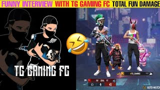 FUNNY INTERVIEW 🤣 WITH TG GAMING FC | FACTS IN FREE FIRE | #shorts #fif #fifsquad #freefirefacts