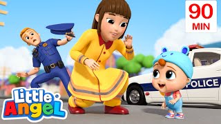 👨‍🚒 If I Were A Fireman Or A Policeman 👮 Fun Sing Along Songs by @LittleAngel Playtime