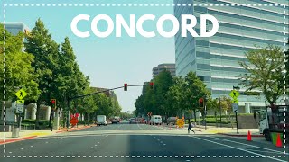 Concord California - Driving Downtown - 4K - Dash Cam ( 9/2021)