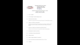 January 27 2026 Kennebunk Light and Power District Board of Trustees Meeting