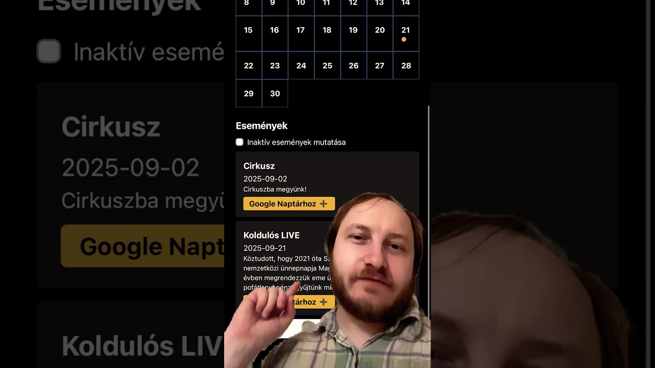 Elkészült az ESEMÉNY naptár 