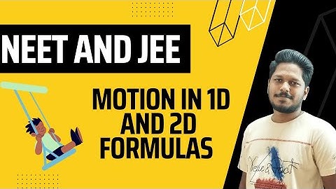 Motion in 1D 2D, Straight line,plane and vector all formulae revision for NEET and JEE in tamil