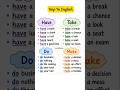 Use of Have, Take, Do, Make || English Grammar || #englishgrammar #sirikramraheem #grammar