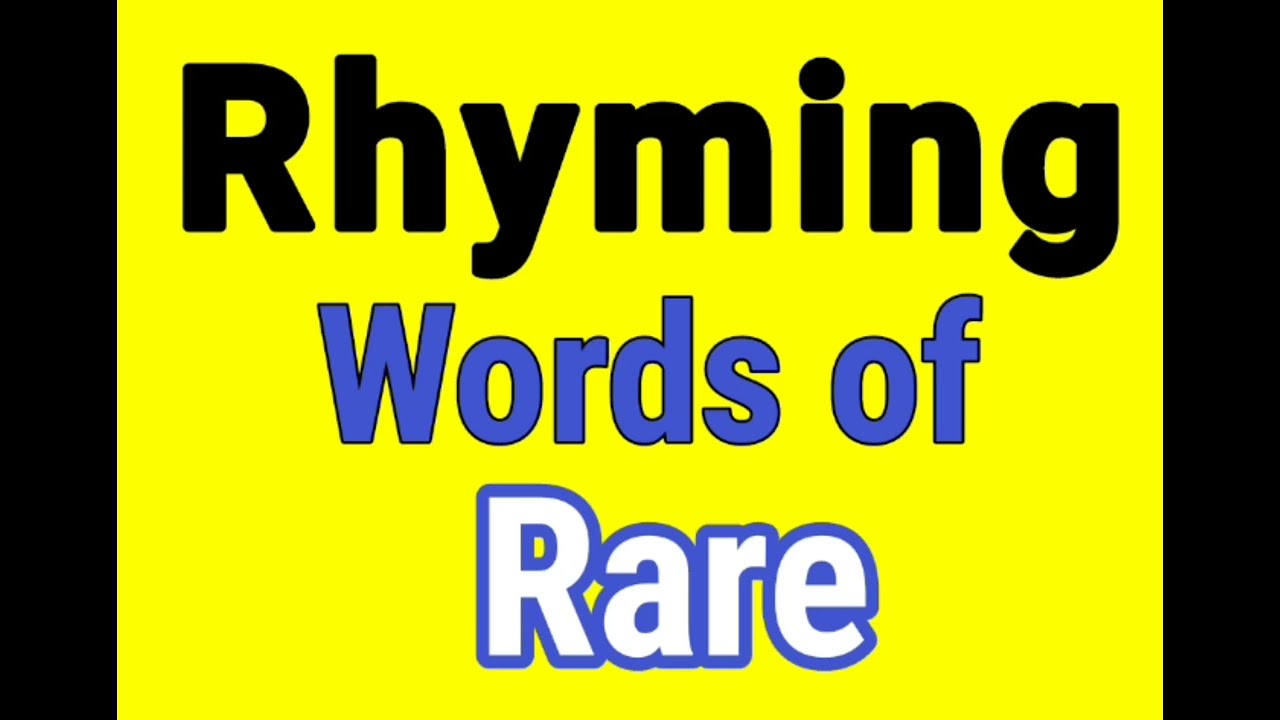 RARE rhyming words | Rhyming words of RARE | RARE ka rhyming word | Rhyming Words