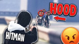 Hitman With AIMBOT Takes Over HOOD Servers.. (Gone Wrong 😂)