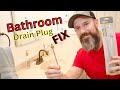 How to fix a bathroom sink water drain plug