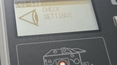 D03-533 Check Settings error in Riso