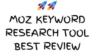 🚀🚀 MOZ KEYWORD RESEARCH TOOL BEST REVIEW