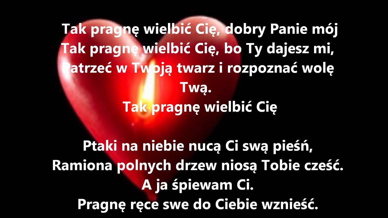 Tak pragnę wielbić cię - YouTube