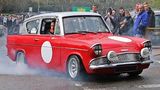 Ford Anglia 105e Compilation - Leaving Car Meets