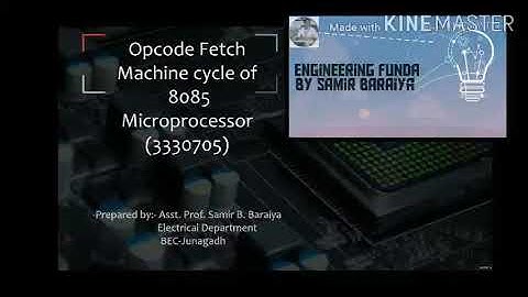 Opcode Fetch Machine Cycle of 8085 Microprocessor