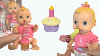 Sip N Slurp Birthday Doll Baby Alive Unboxing || asmr
