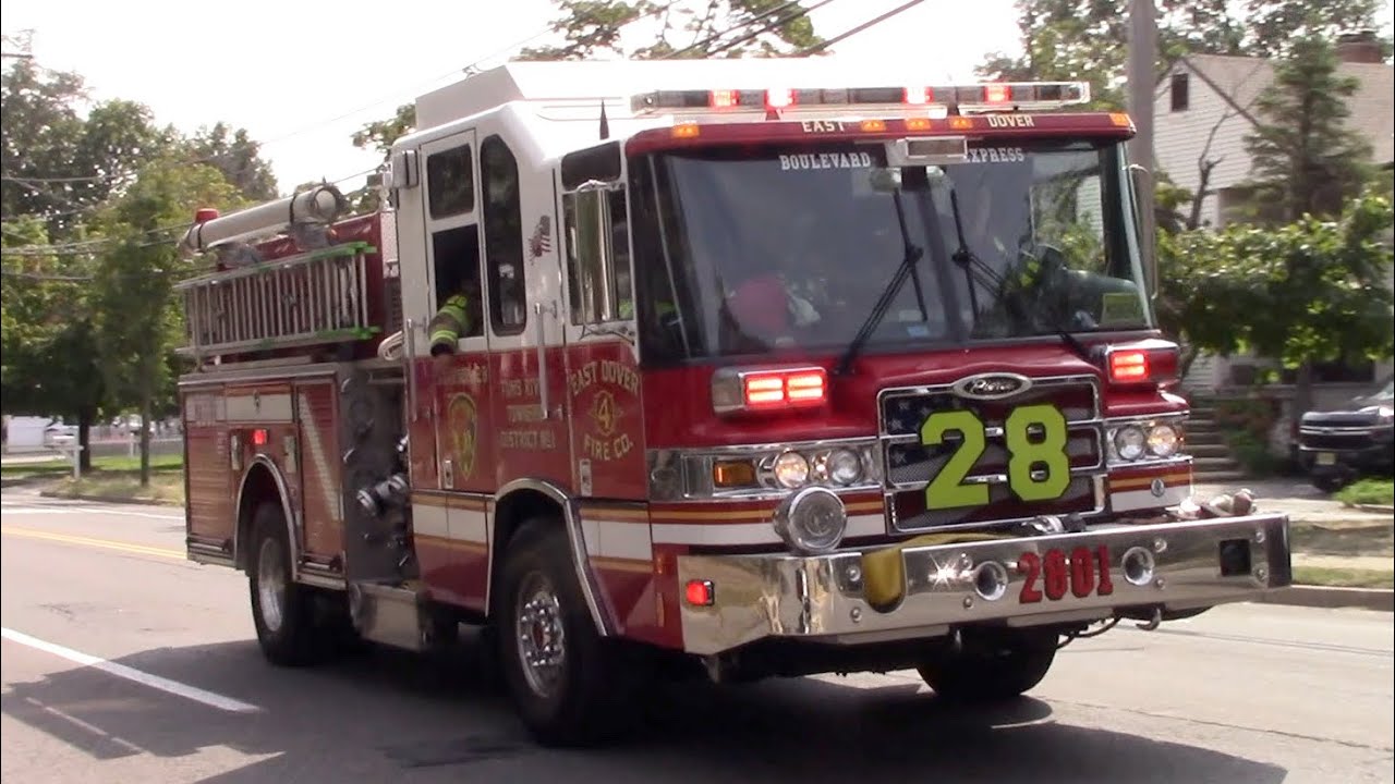 Toms River East Dover Fire Company Engine 2801 Responding 9522 YouTube