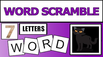 7-Letter Scramble Words- 1  |Jumble Word Game- Guess the Word Game | SW Scramble