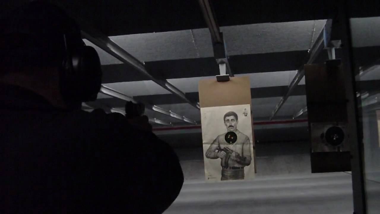 Ed shoots "Izzy the Bad Guy" at the Silver Eagle Group Range in Ashburn