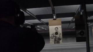 Ed shoots "Izzy the Bad Guy" at the Silver Eagle Group Range in Ashburn, VA