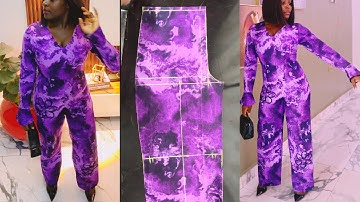 How to make a jumpsuit with sleeves | DIY Jumpsuit From Scratch