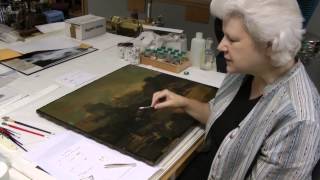 IMA Conservation: Cleaning a Painting