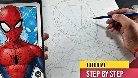 How to draw Spider-man,  Spider-man No Way Home,  Step by step Outline Tutorial  ( Part - 1 )