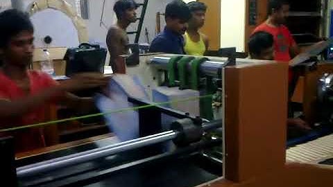 Koncept web offset for Book printing and log stacker