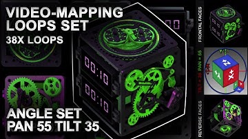BOX Projection-Mapping loops (38 loops Angle-Set) Pan 55 Tilt 35 by DJVB