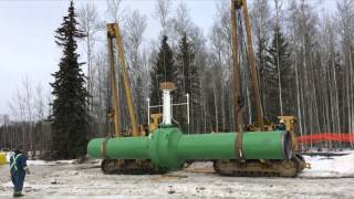 Walking A Spool Piece - Pipeline Fabrication