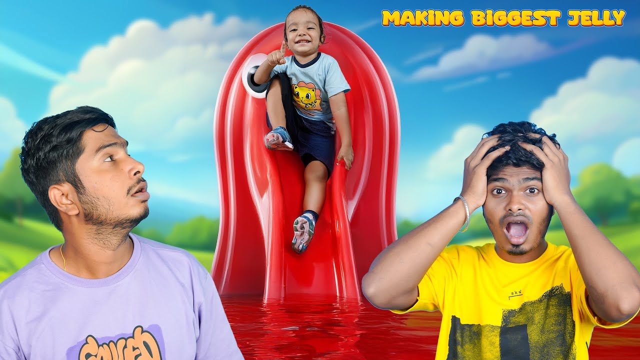 AMBUSHED by a GIANT JELLY! 🥳 Watch as We Create the Biggest Jelly Surprise for Nirav😮!