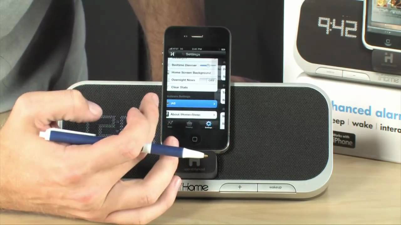 iHome iA5BV/BVC Alarm Clock iPod/iPhone Speaker System