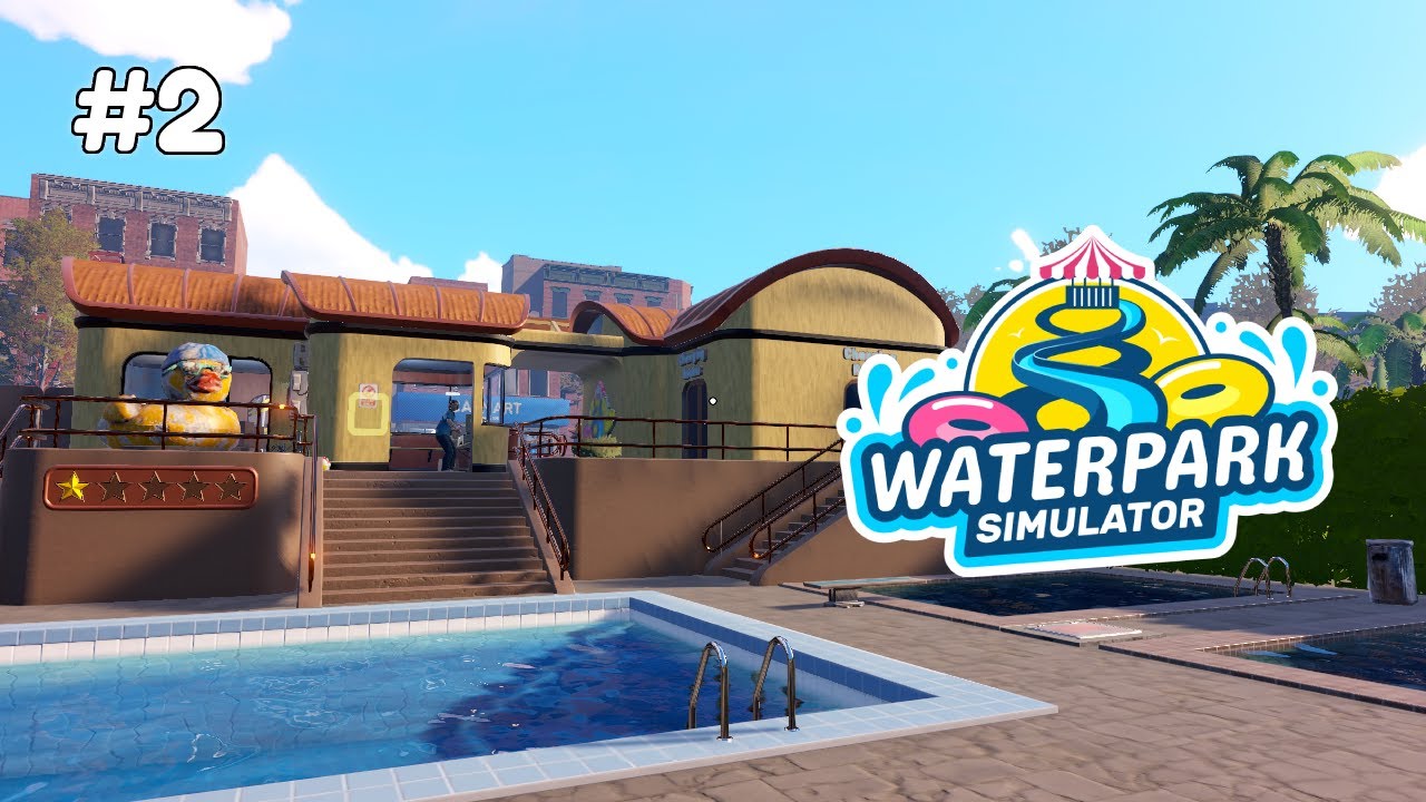 This guy Sh&t in my pool!! | Waterpark Simulator #2 - YouTube