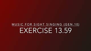 Exercise 13.59 - Music for Sight Singing