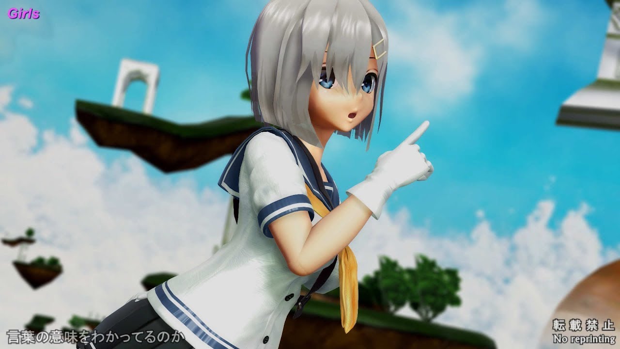 Mmd艦これ Girls お宮式浜風 4k 60fps Youtube